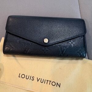 Louis Vuitton Sarah Black Empriente Wallet